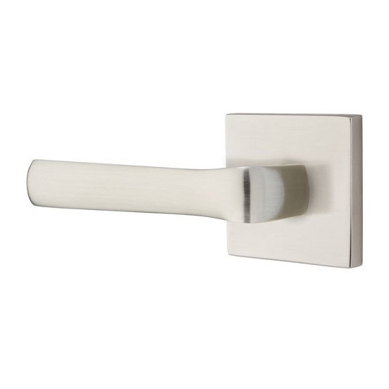 Emtek Spencer Lever With Square Rosette in Satin Nickel finish