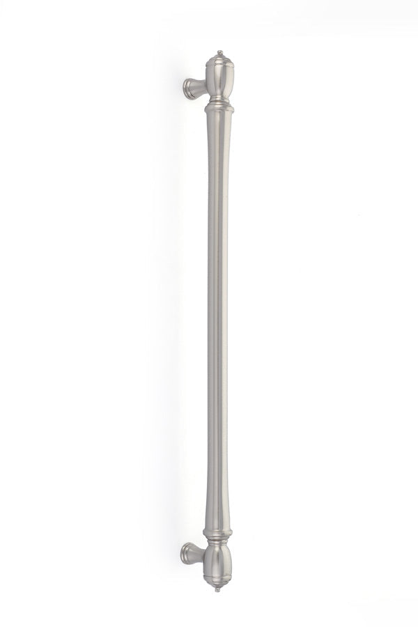 The Emtek Spindle Appliance Pull, 18" Center to Center in Satin Nickel finish