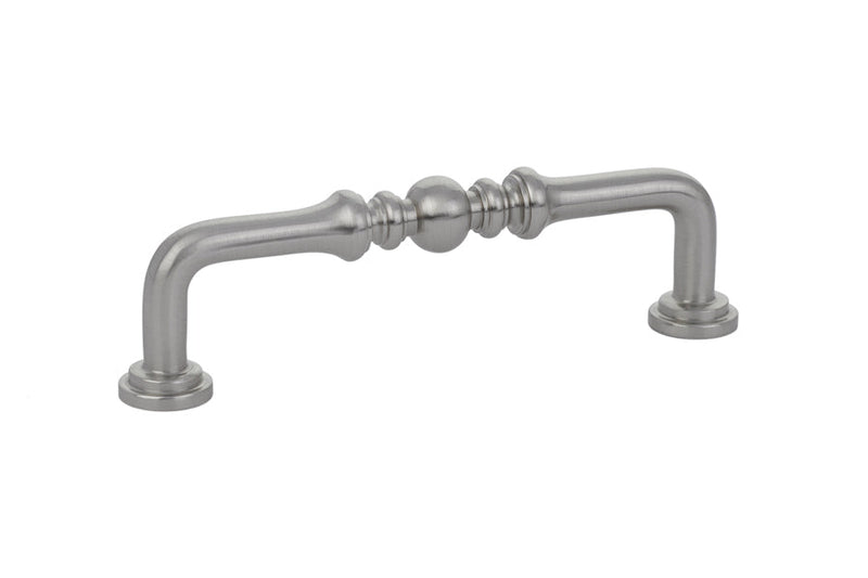 Emtek Spindle Cabinet Pull, 4" Center to Center in Satin Nickel finish