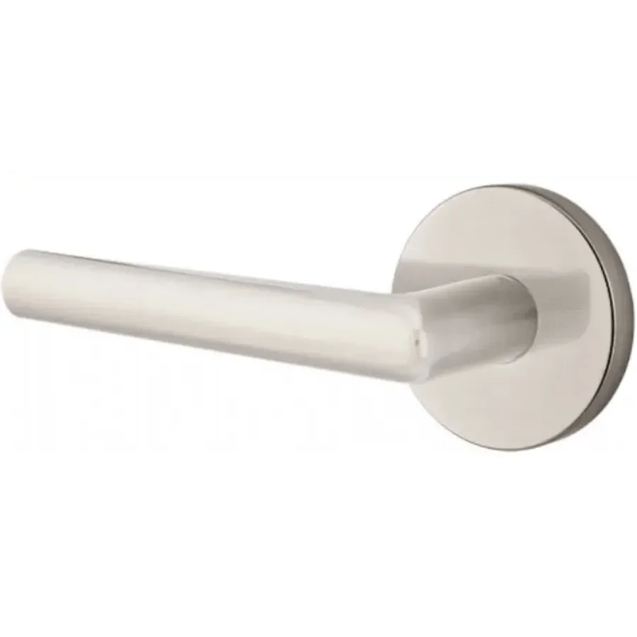 Emtek Stuttgart Lever With Disk Rosette in Satin Nickel finish