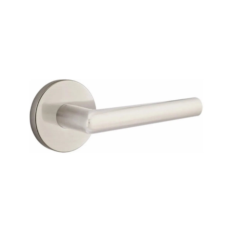 Emtek Stuttgart Lever With Disk Rosette in Satin Nickel finish