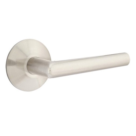 Emtek Stuttgart Lever with Modern Rosette in Satin Nickel finish