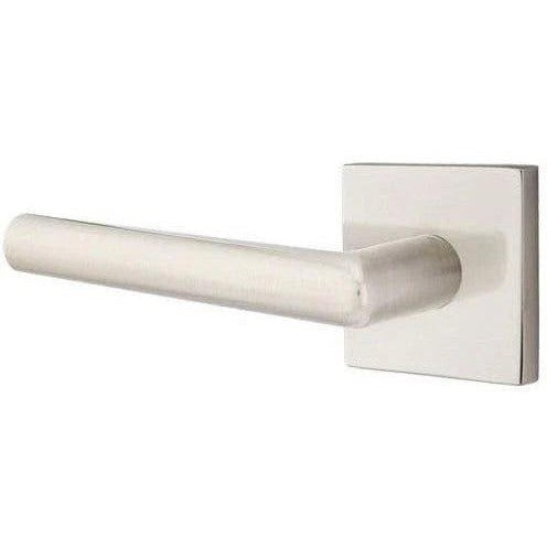 Emtek Stuttgart Lever with Square Rosette in Satin Nickel finish