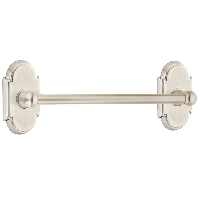 The Emtek Traditional Brass Towel Bar with