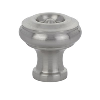 The Emtek Waverly Cabinet Knob in Satin Nickel finish