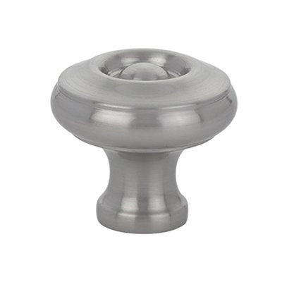 The Emtek Waverly Cabinet Knob in Satin Nickel finish