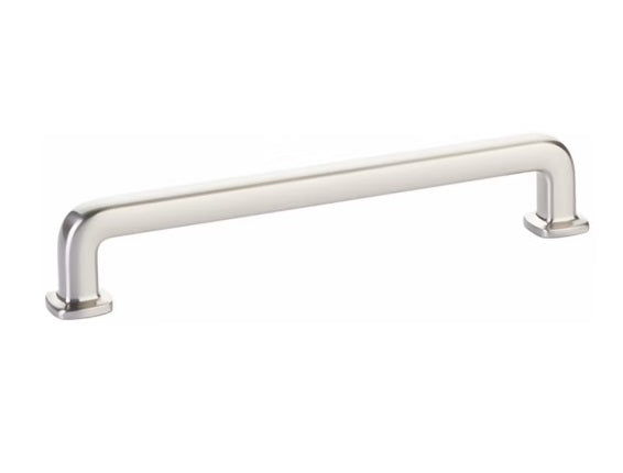 The Emtek Westridge Cabinet Pull in Satin Nickel finish