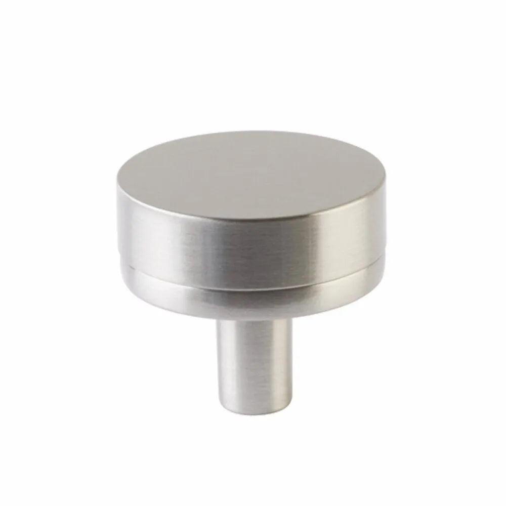 The Emtek Select Conical Smooth Cabinet Knob in Satin Nickel finish