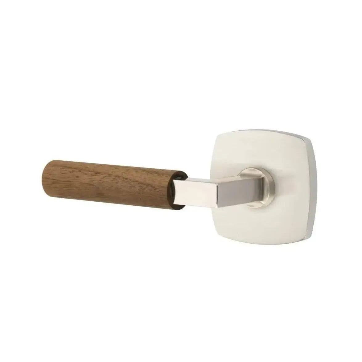 EmtekEmtek Select L-Square Dark Walnut Lever with Urban Modern Rosette in 