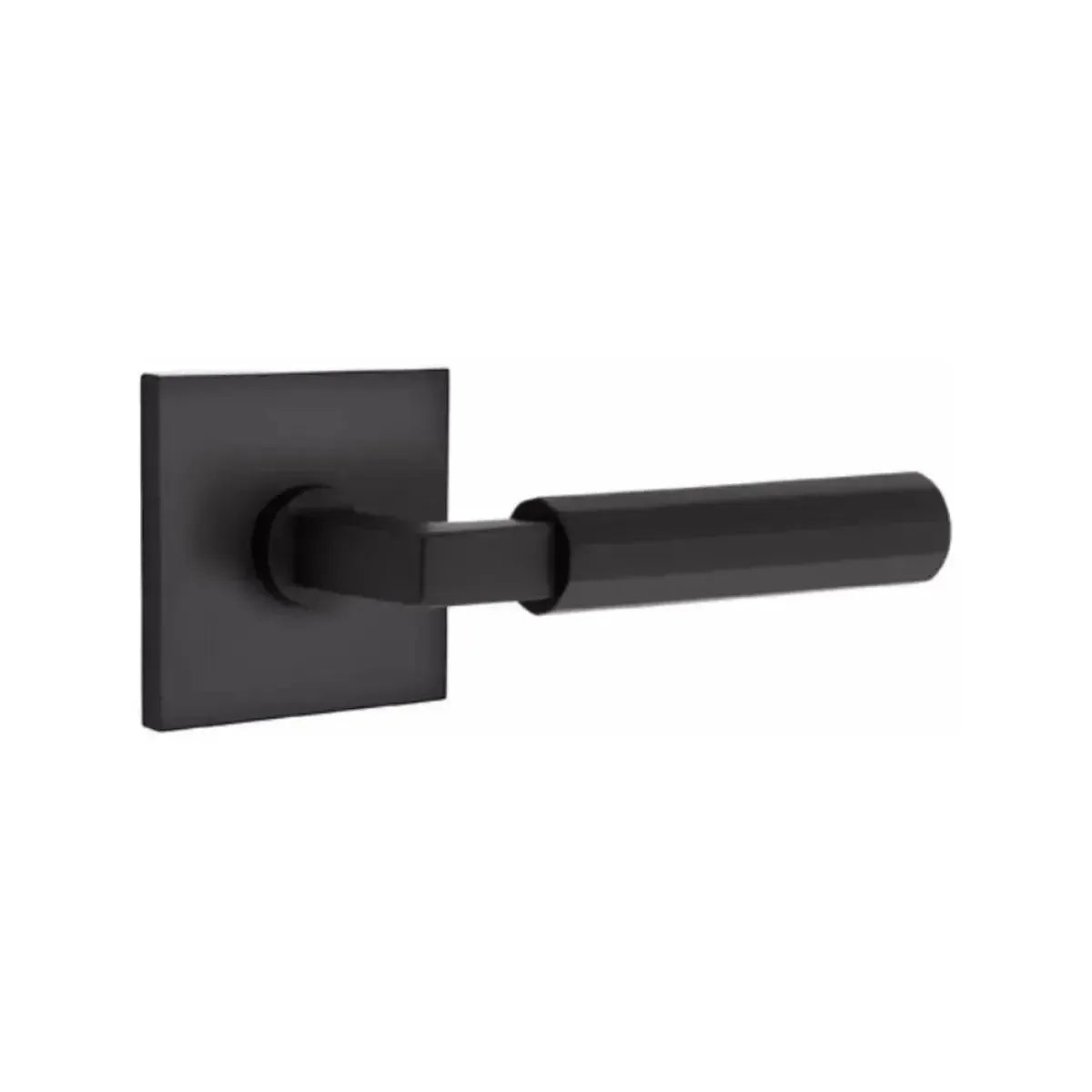 EmtekEmtek Select L-Square Faceted Lever with Square Rosette in 