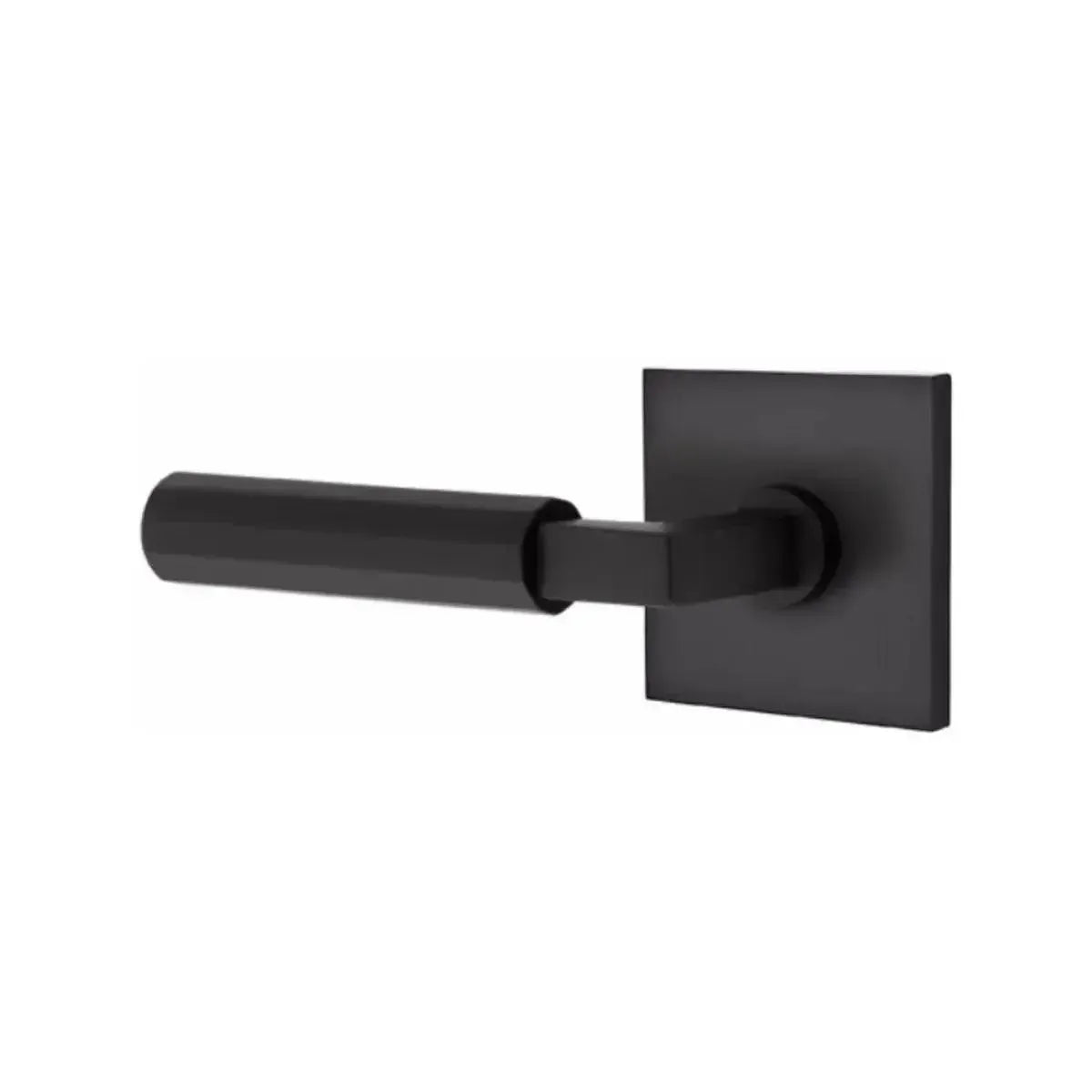 EmtekEmtek Select L-Square Faceted Lever with Square Rosette in 