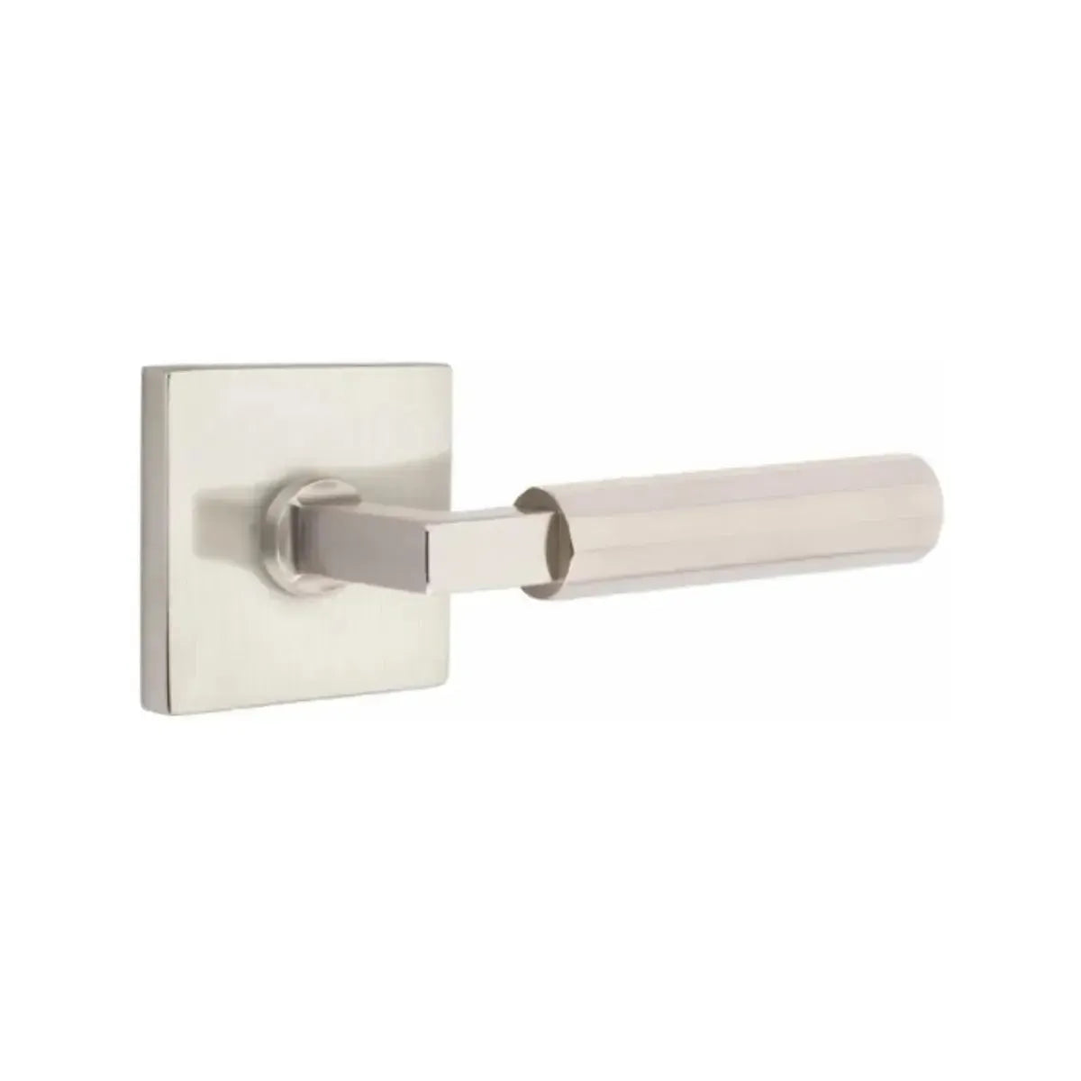 EmtekEmtek Select L-Square Faceted Lever with Square Rosette in 