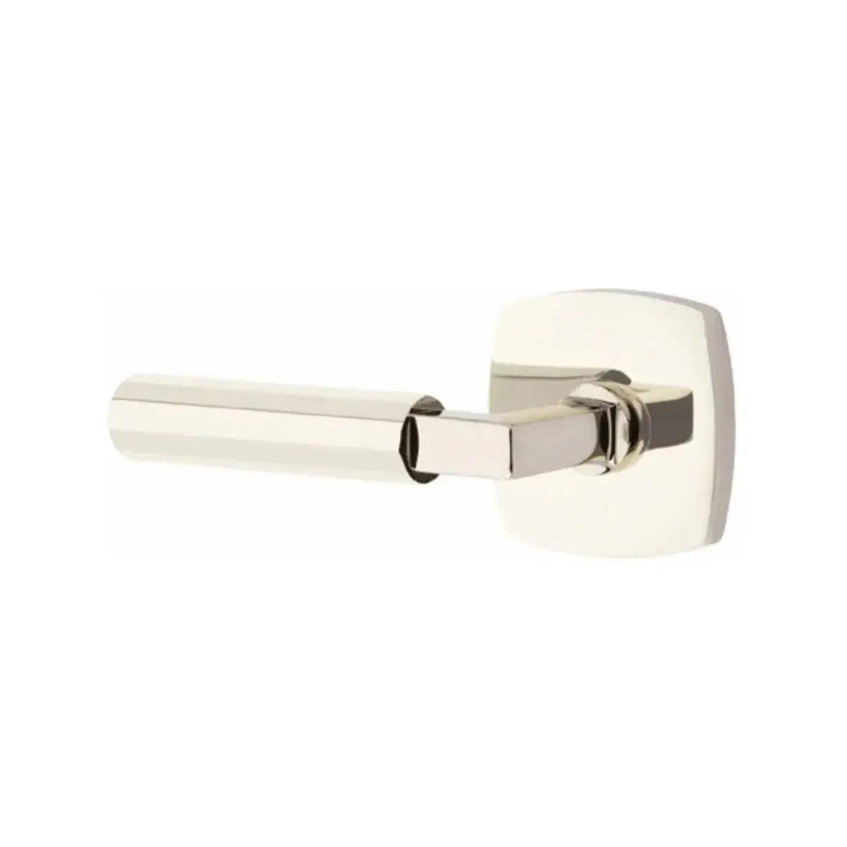 EmtekEmtek Select L-Square Faceted Lever with Urban Modern Rosette in 