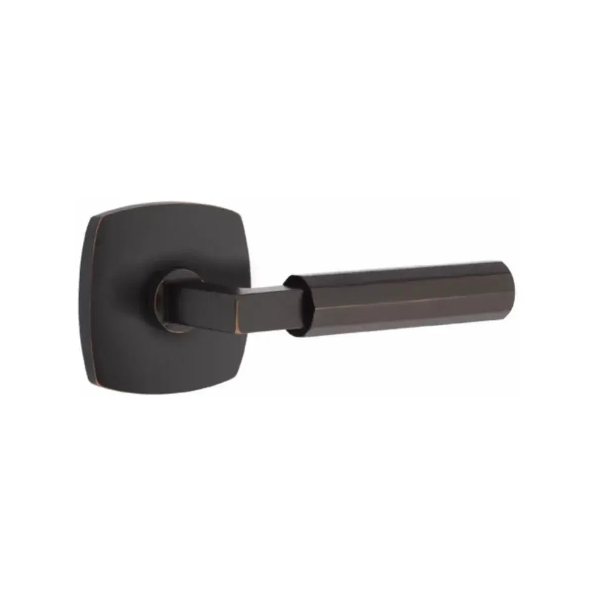 EmtekEmtek Select L-Square Faceted Lever with Urban Modern Rosette in 