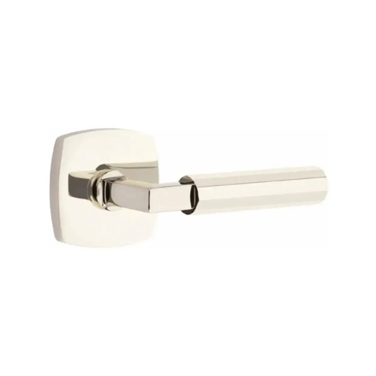 EmtekEmtek Select L-Square Faceted Lever with Urban Modern Rosette in 
