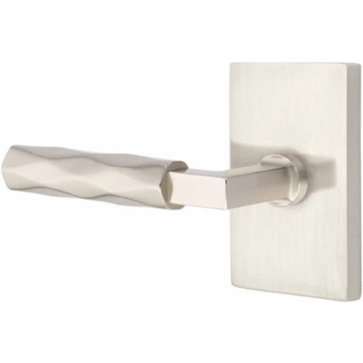 Emtek Select L-Square Tribeca Lever with Modern Rectangular Rosette in finish