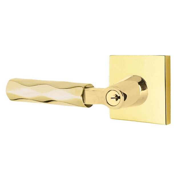 Emtek Select L-Square Tribeca Lever with Square Rosette in finish