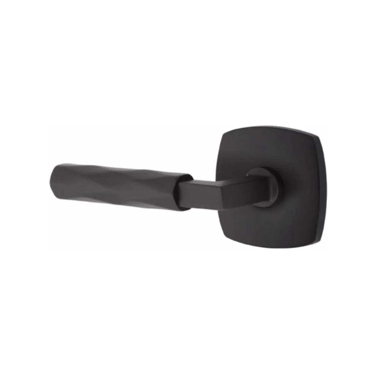 Emtek Select L-Square Tribeca Lever with Urban Modern Rosette 