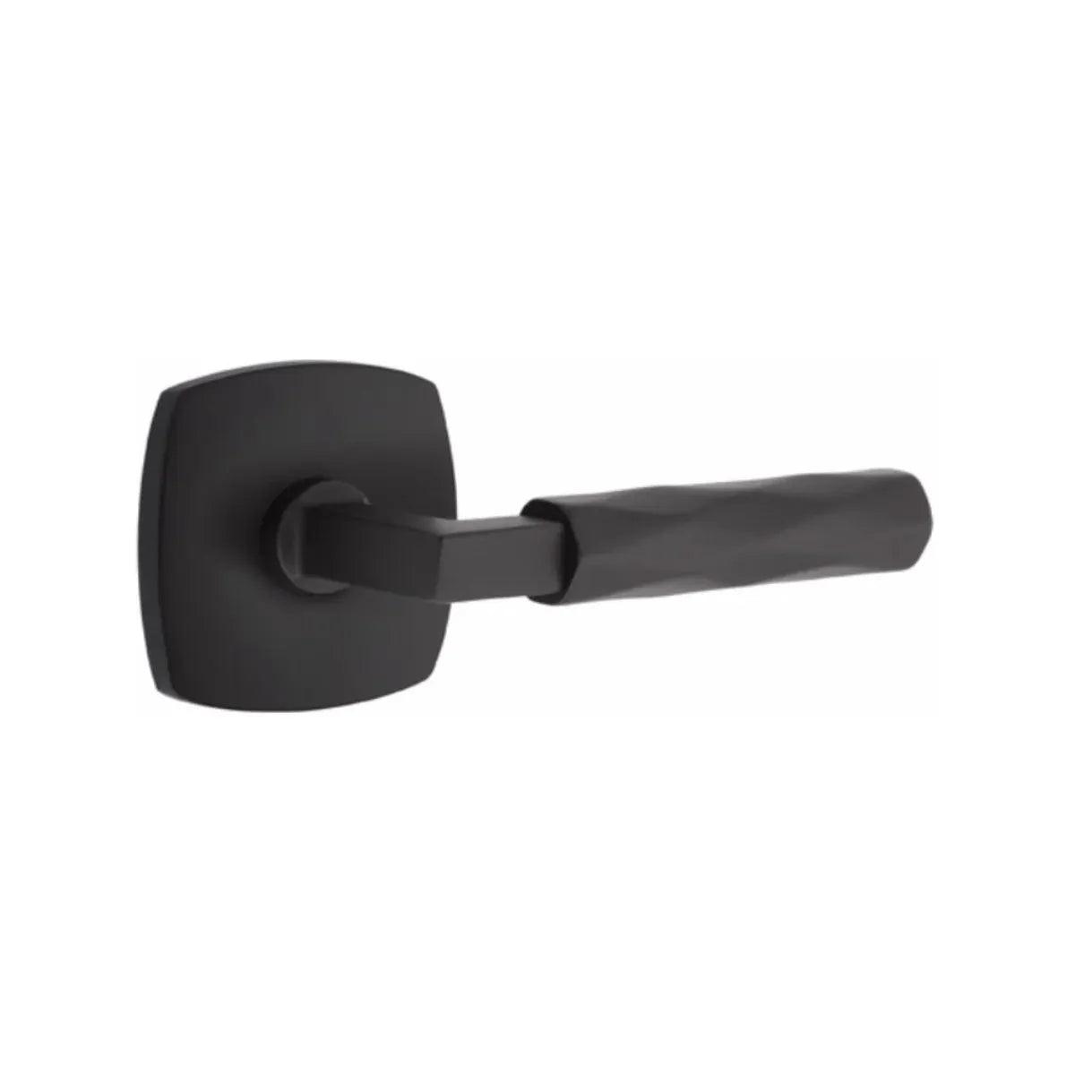 Emtek Select L-Square Tribeca Lever with Urban Modern Rosette 