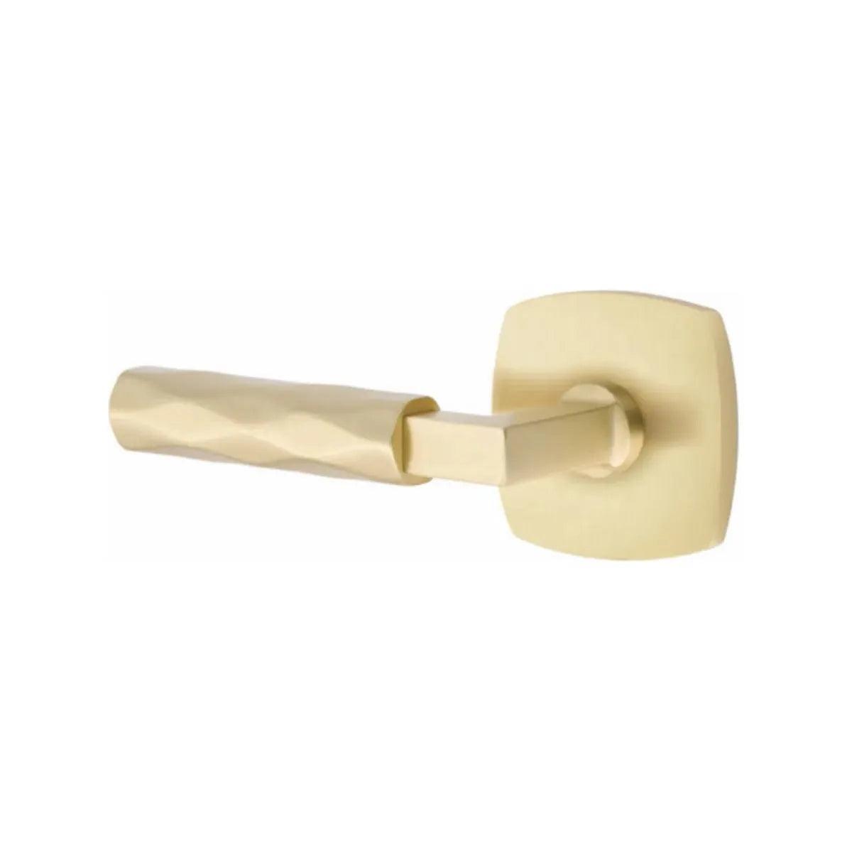 Emtek Select L-Square Tribeca Lever with Urban Modern Rosette 