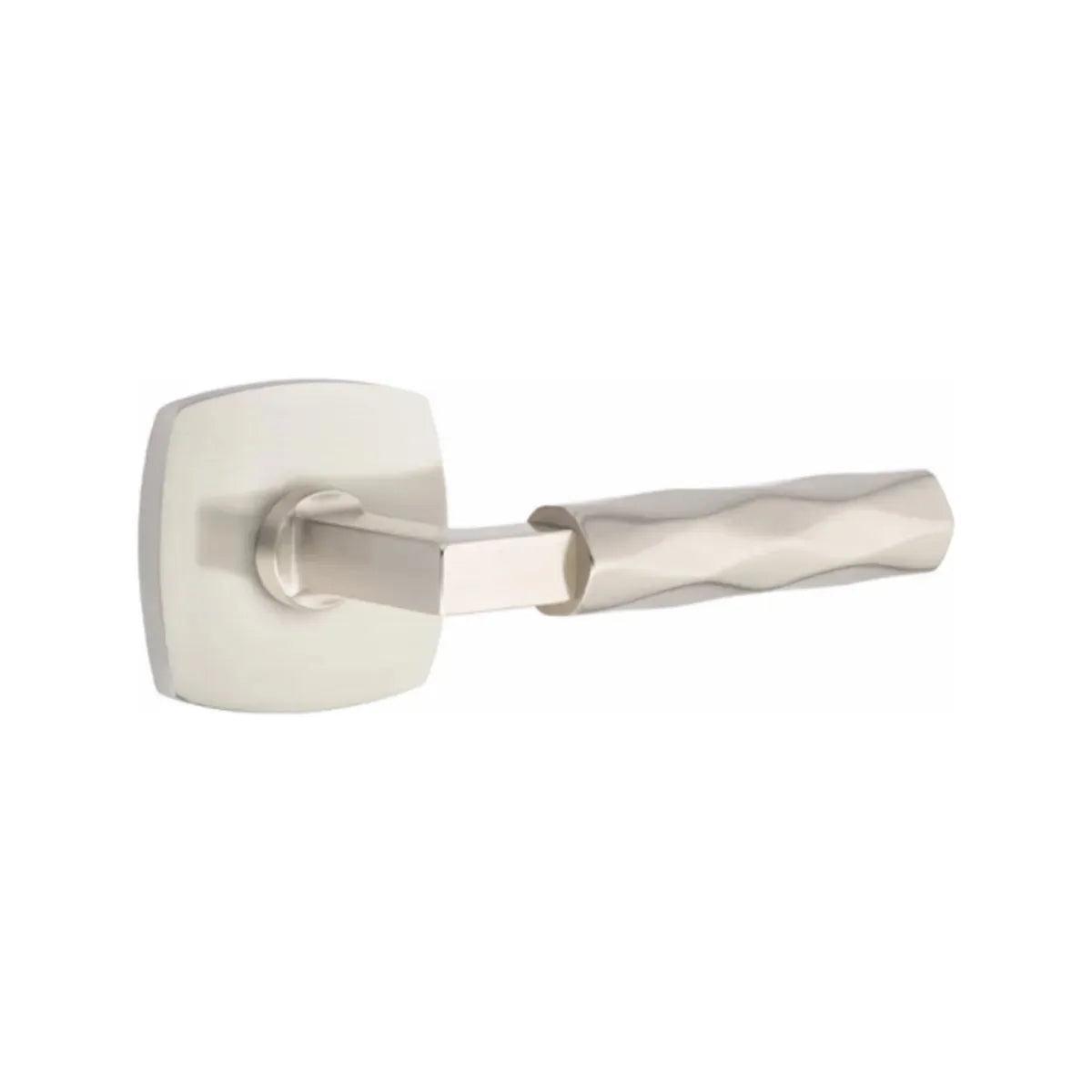 Emtek Select L-Square Tribeca Lever with Urban Modern Rosette 
