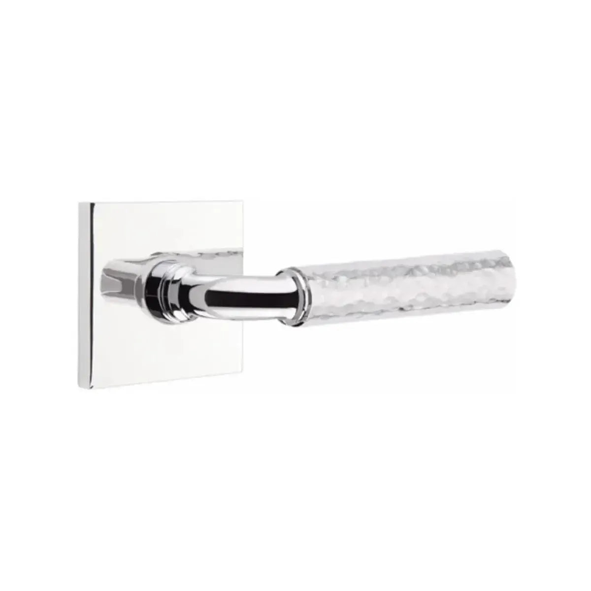 EmtekEmtek Select R-Bar Hammered Lever with Square Rosette in 