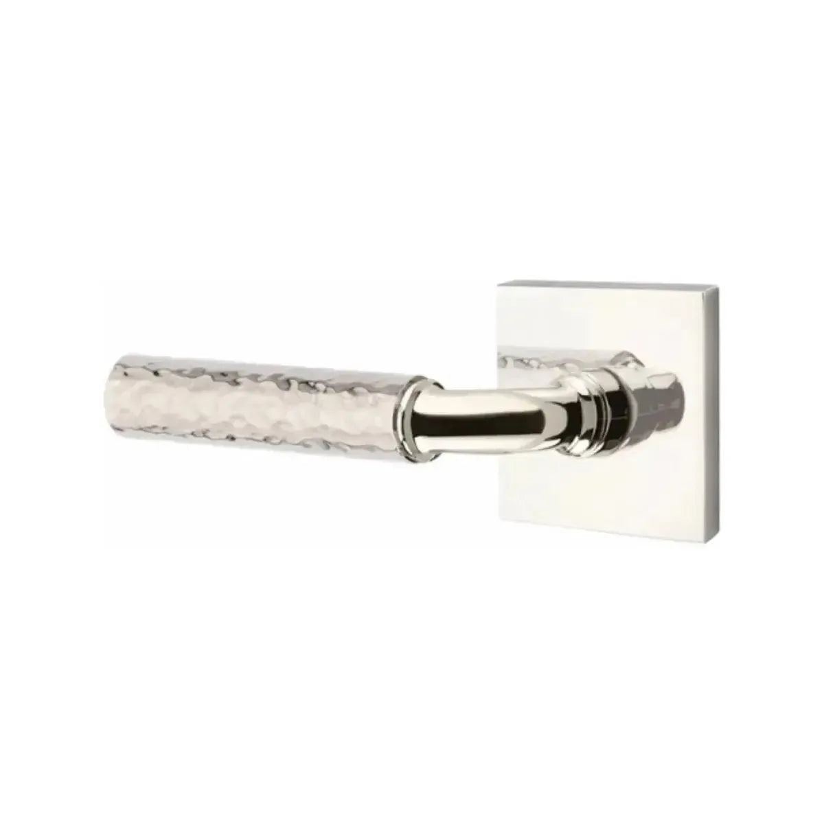 EmtekEmtek Select R-Bar Hammered Lever with Square Rosette in 