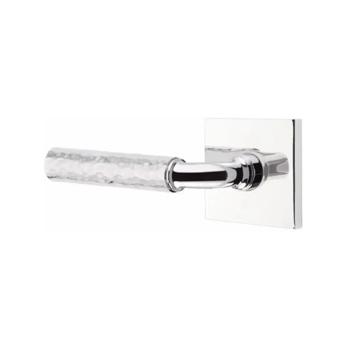 EmtekEmtek Select R-Bar Hammered Lever with Square Rosette in 