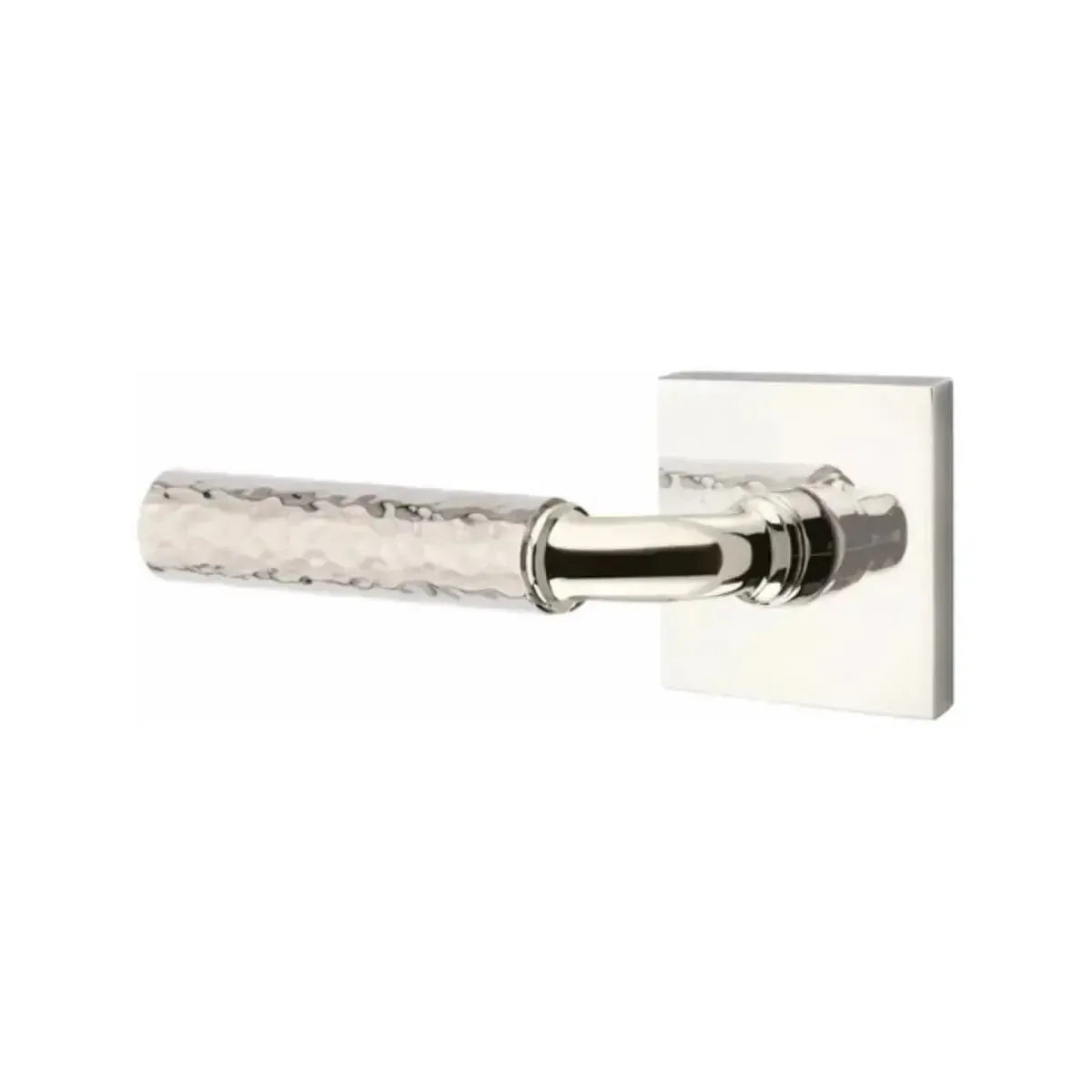 EmtekEmtek Select R-Bar Hammered Lever with Square Rosette in 