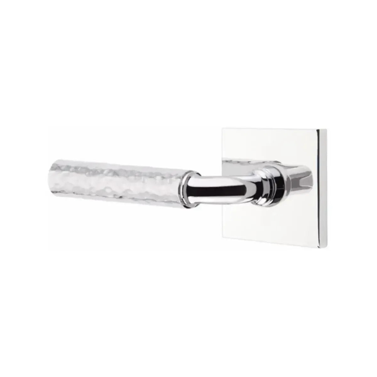 EmtekEmtek Select R-Bar Hammered Lever with Square Rosette in 