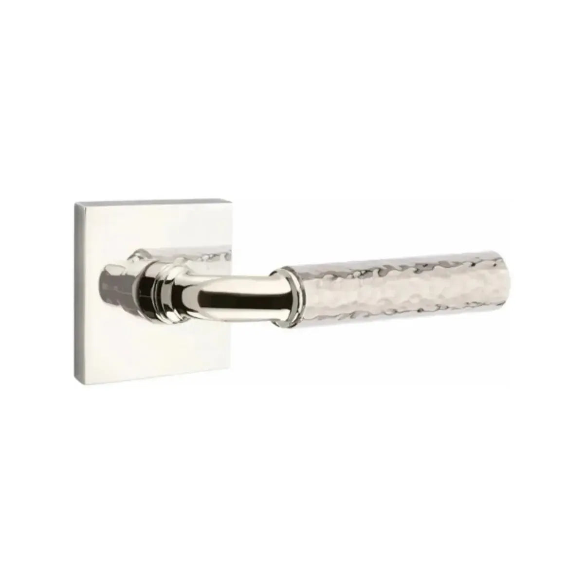 EmtekEmtek Select R-Bar Hammered Lever with Square Rosette in 