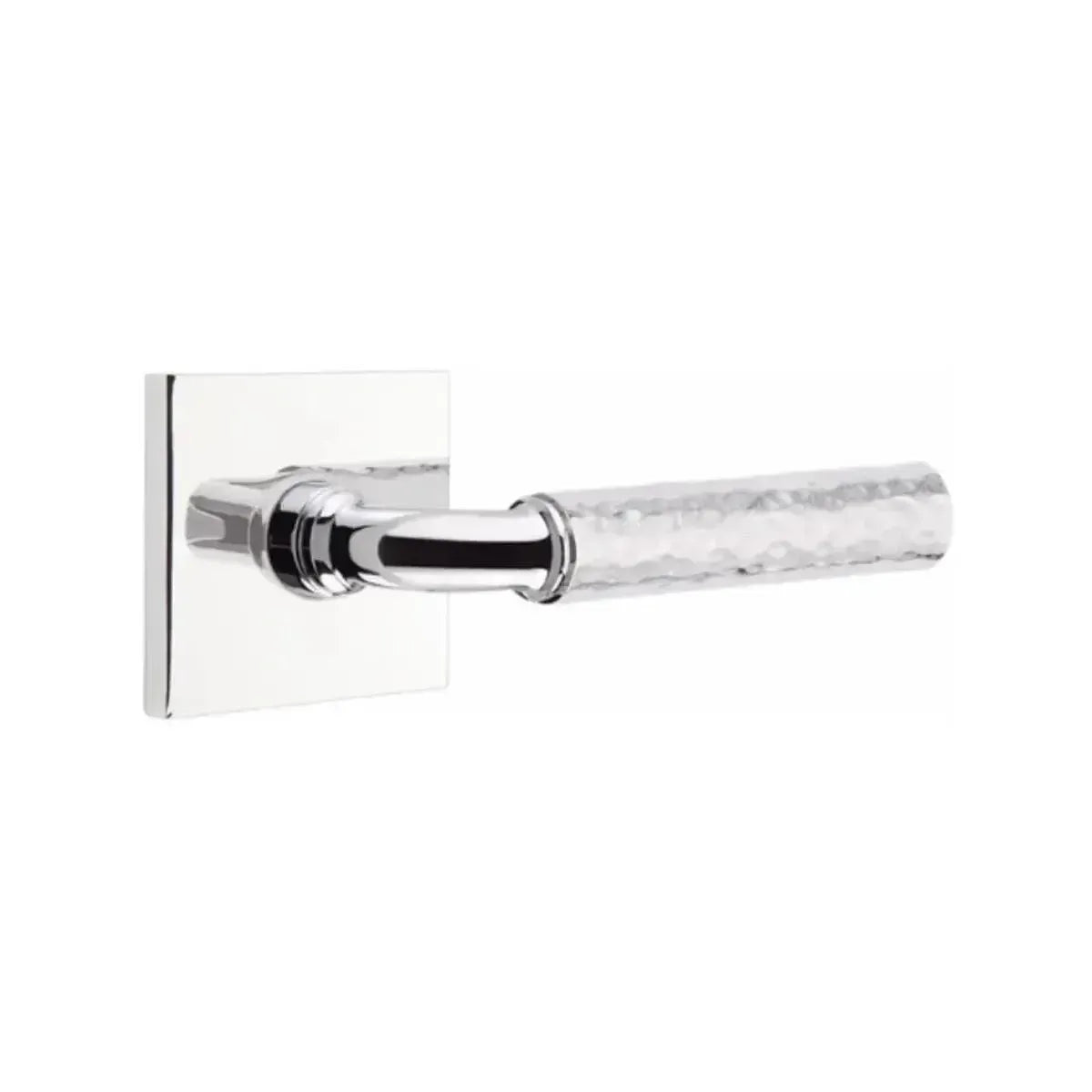 EmtekEmtek Select R-Bar Hammered Lever with Square Rosette in 