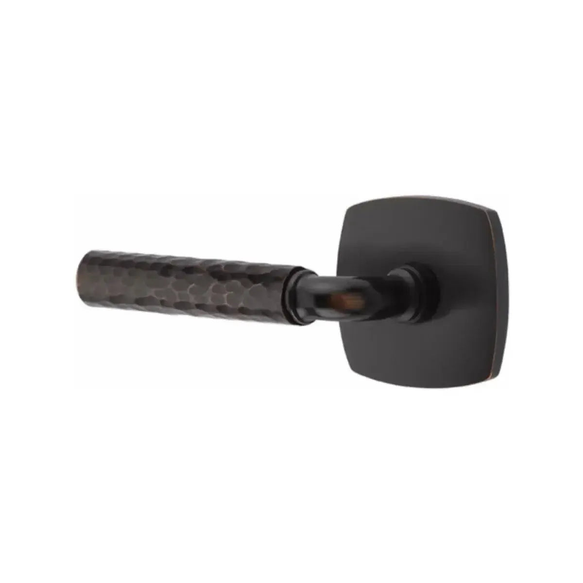EmtekEmtek Select R-Bar Hammered Lever with Urban Modern Rosette in 