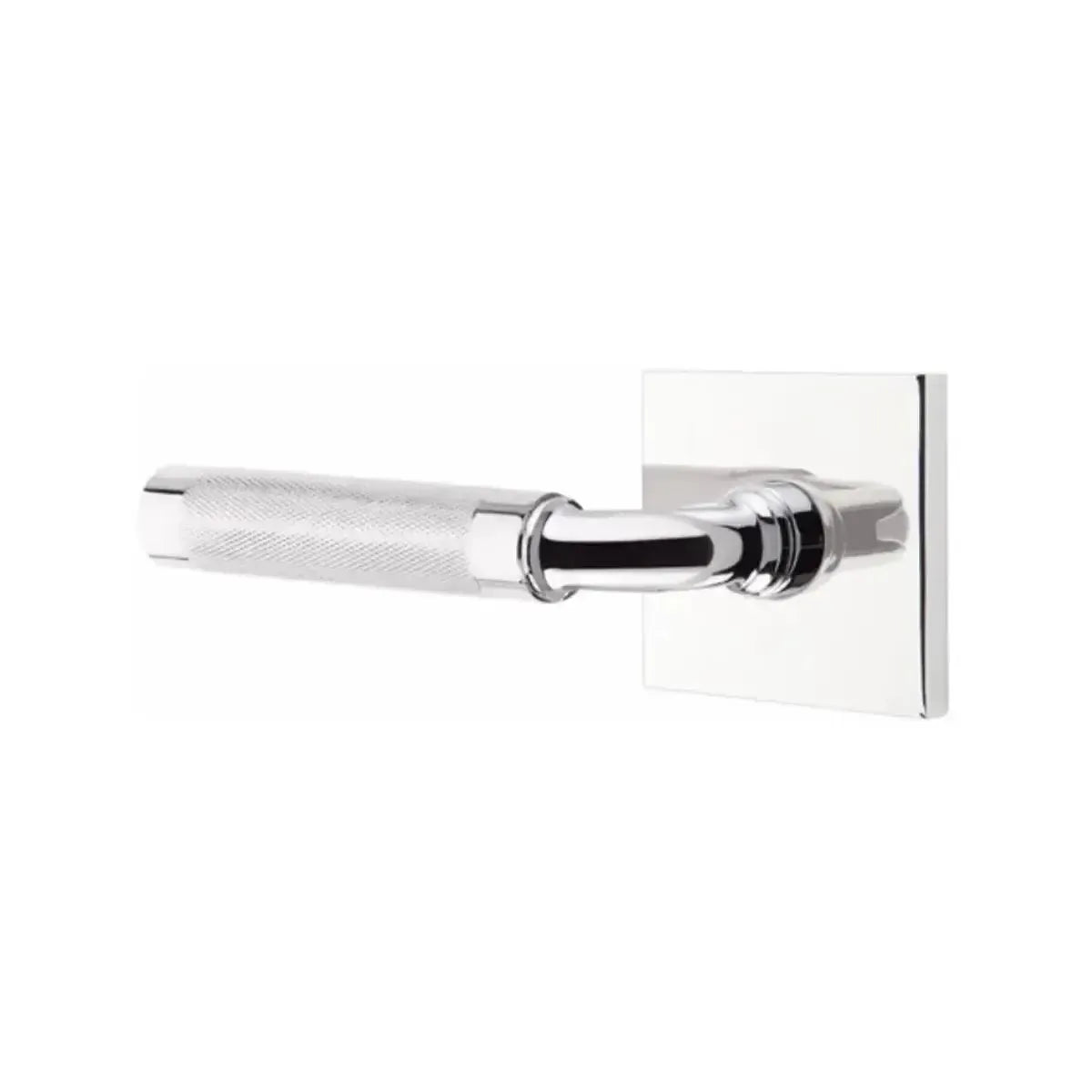 EmtekEmtek Select R-Bar Knurled Lever with Square Rosette in 