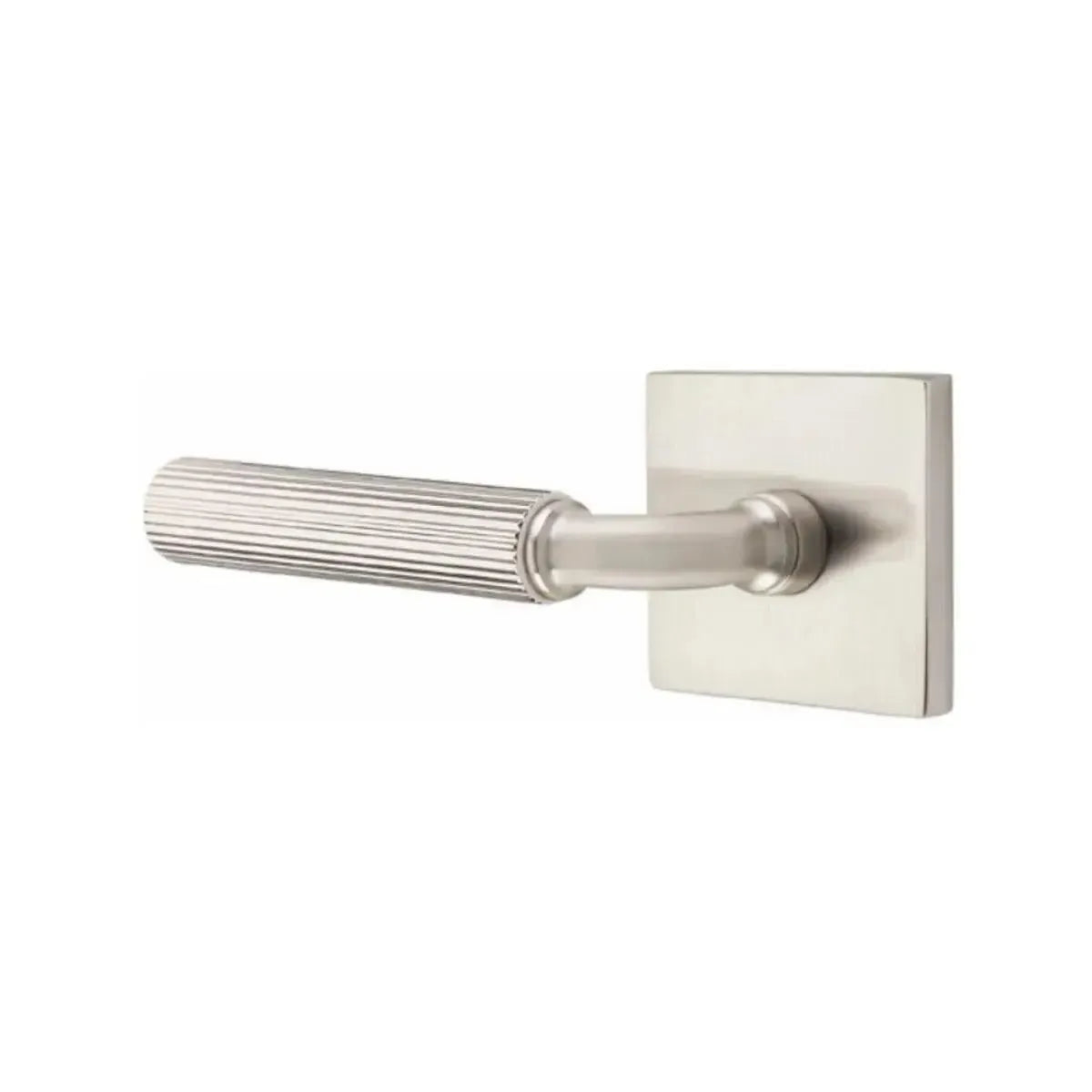 EmtekEmtek Select R-Bar Straight Knurled Lever with Square Rosette in 