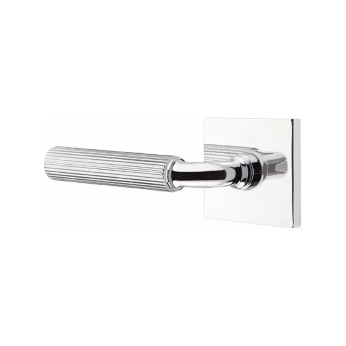 EmtekEmtek Select R-Bar Straight Knurled Lever with Square Rosette in 