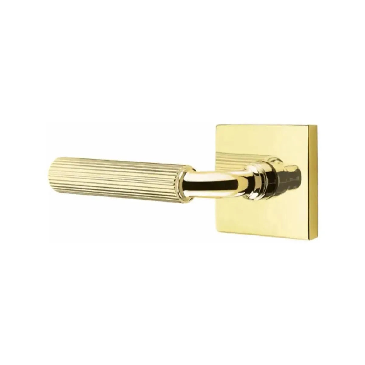 EmtekEmtek Select R-Bar Straight Knurled Lever with Square Rosette in 