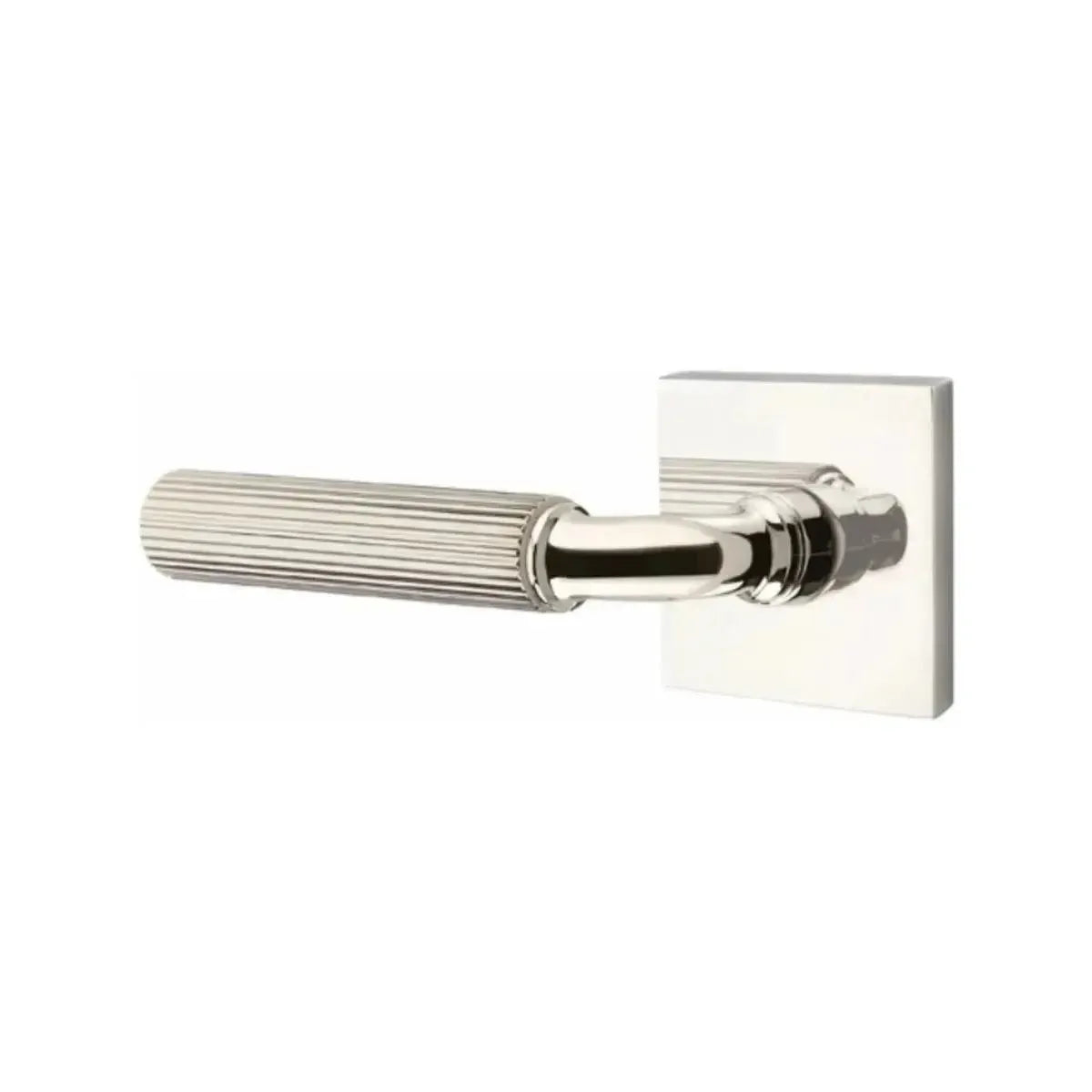 EmtekEmtek Select R-Bar Straight Knurled Lever with Square Rosette in 