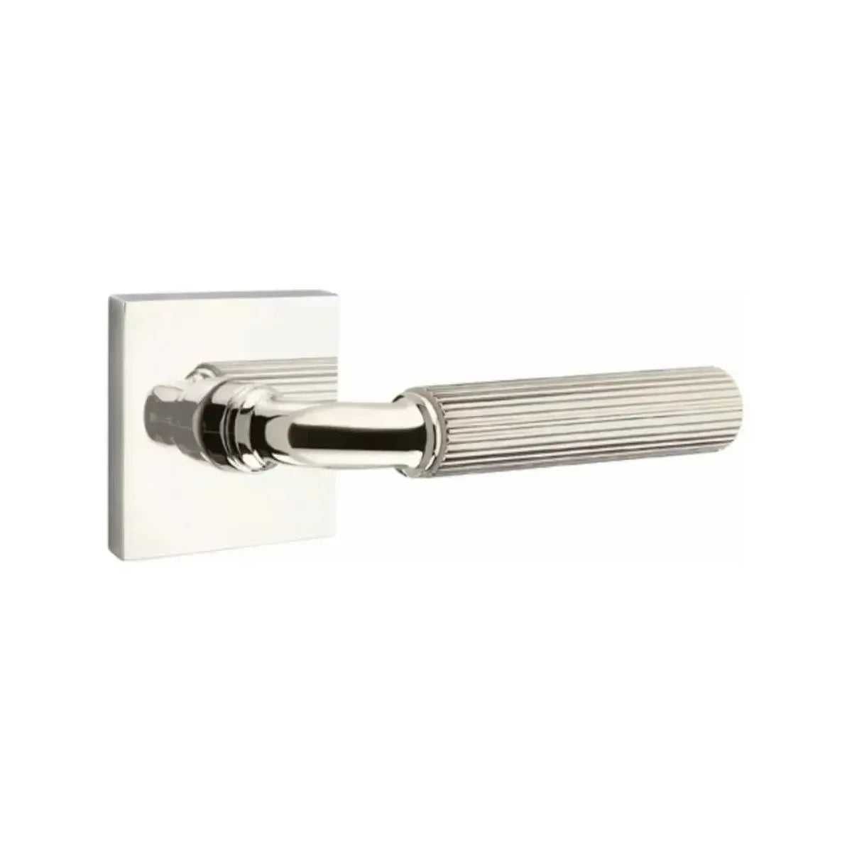 EmtekEmtek Select R-Bar Straight Knurled Lever with Square Rosette in 
