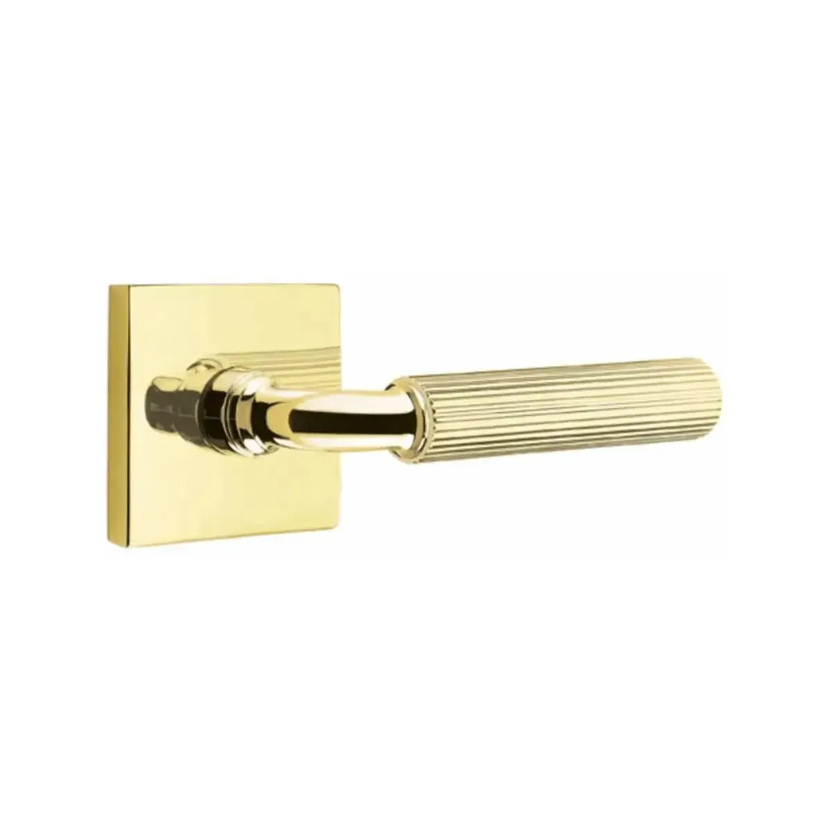 EmtekEmtek Select R-Bar Straight Knurled Lever with Square Rosette in 