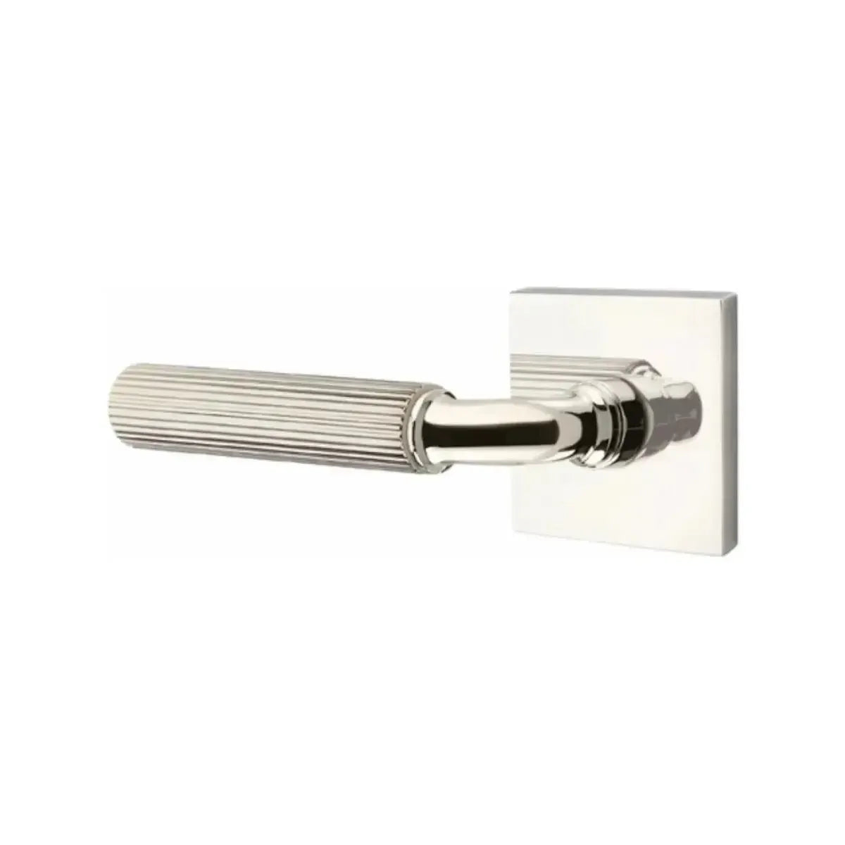 EmtekEmtek Select R-Bar Straight Knurled Lever with Square Rosette in 