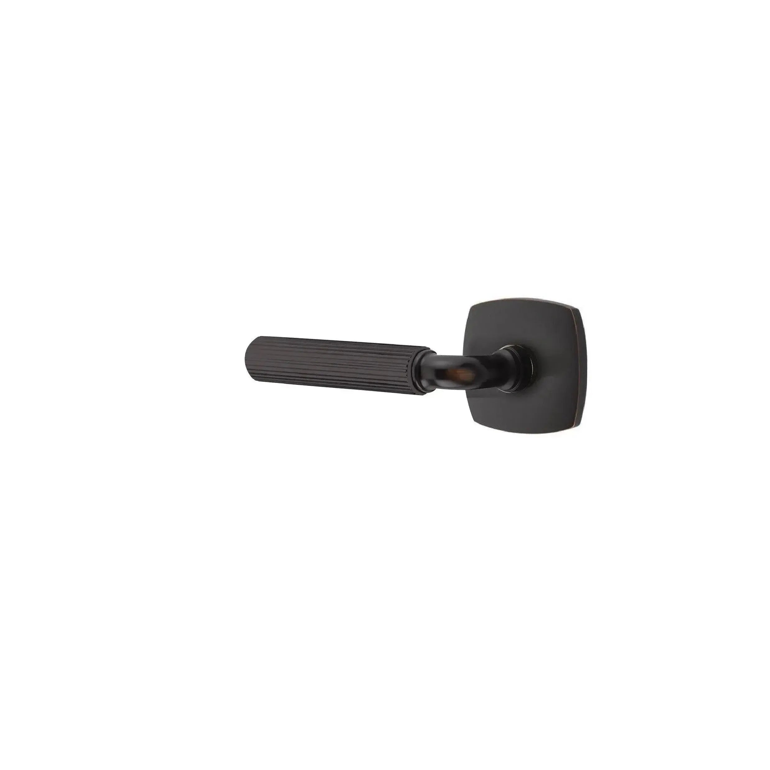 EmtekEmtek Select R-Bar Straight Knurled Lever with Urban Modern Rosette in 