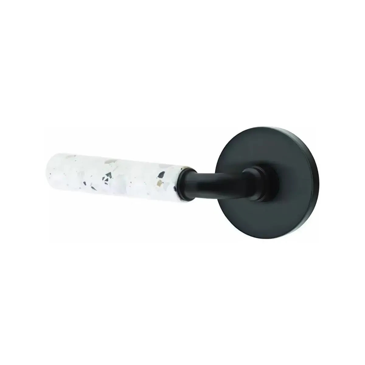 EmtekEmtek Select R-Bar Terrazzo Lever with Disk Rosette in 