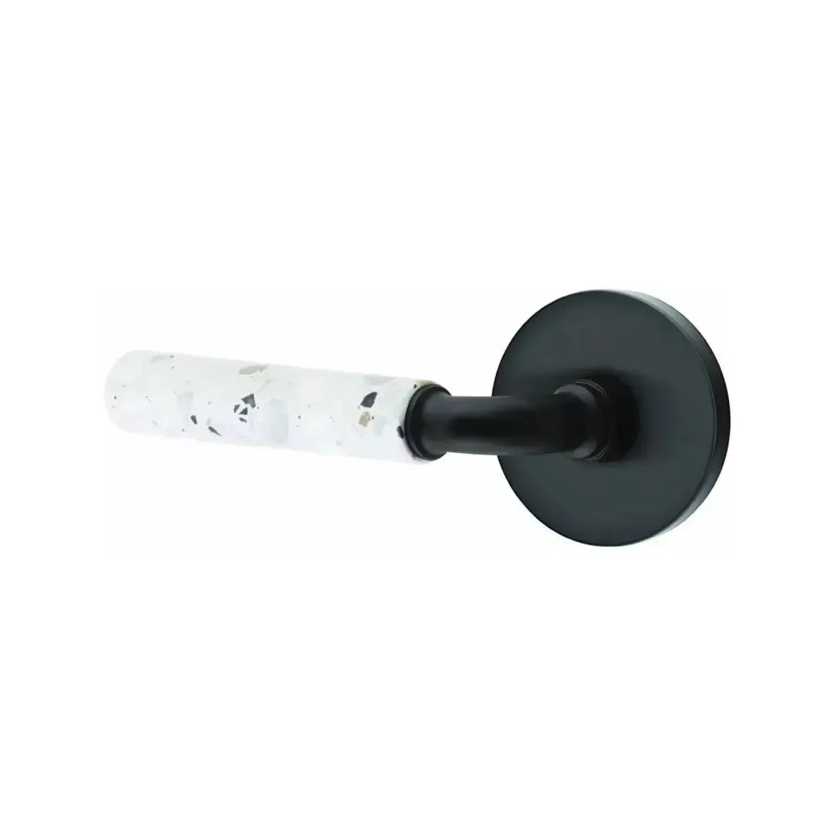 EmtekEmtek Select R-Bar Terrazzo Lever with Disk Rosette in 