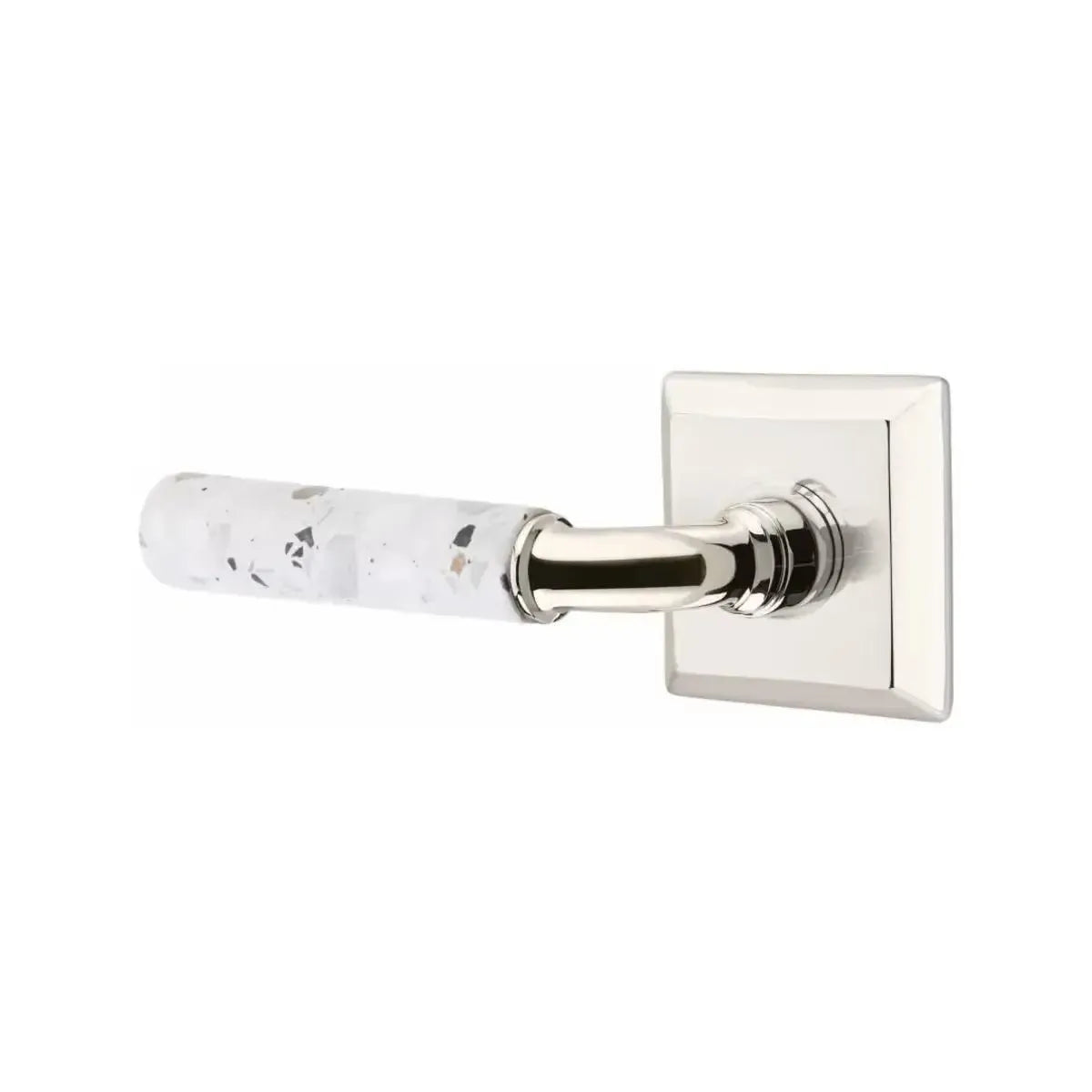 EmtekEmtek Select R-Bar Terrazzo Lever with Quincy Rosette in 