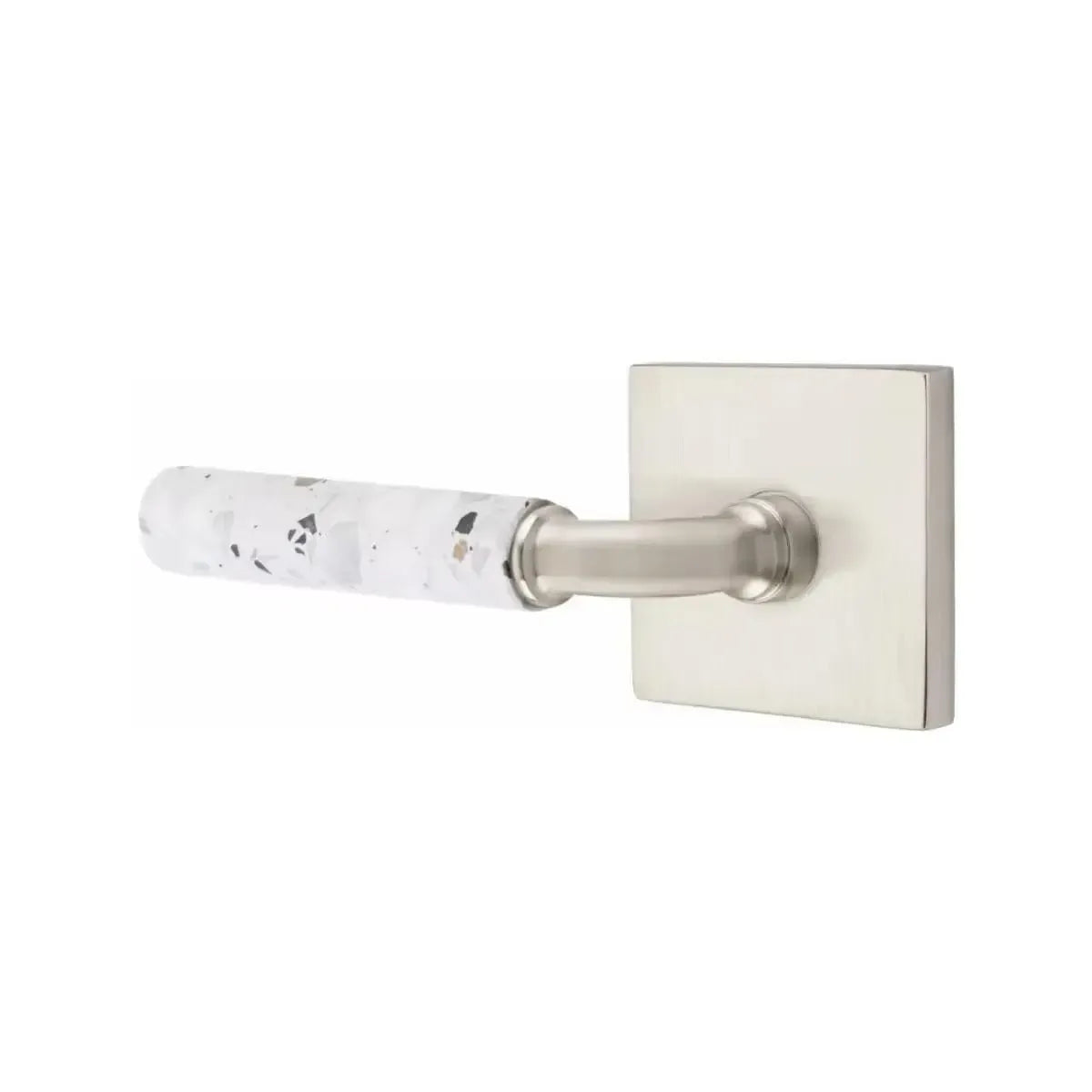 EmtekEmtek Select R-Bar Terrazzo Lever with Square Rosette in 