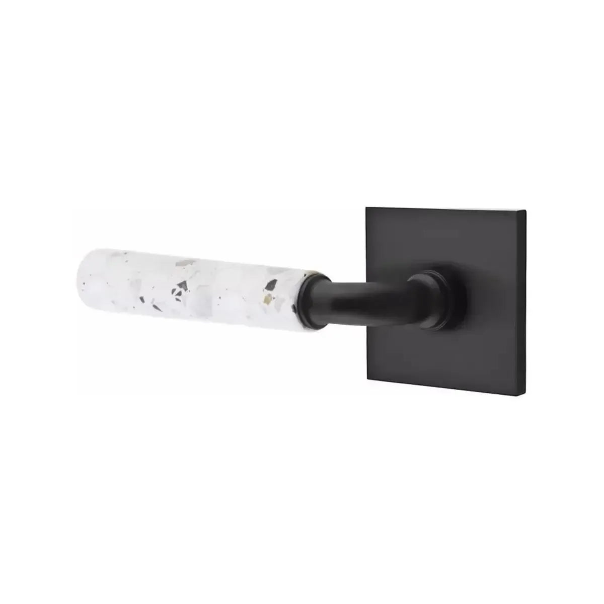 EmtekEmtek Select R-Bar Terrazzo Lever with Square Rosette in 