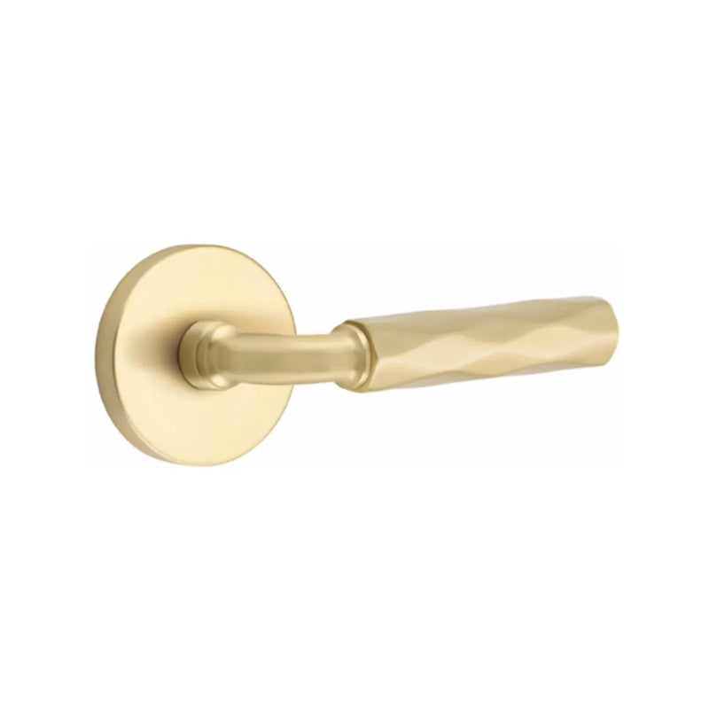 Emtek Select R-Bar Tribeca Lever with Disk Rosette in finish