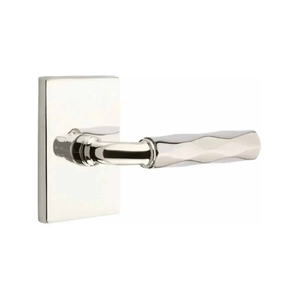 EmtekEmtek Select R-Bar Tribeca Lever with Modern Rectangular Rosette in 