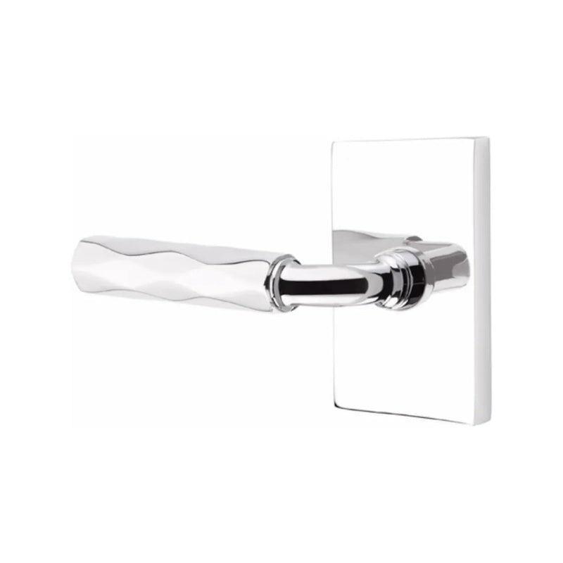 Emtek Select R-Bar Tribeca Lever with Modern Rectangular Rosette in finish